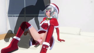 3D HENTAI Gave a vibrator for Christmas