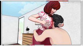 Horny MILF Stepmom Loves Giving Him Hugs With Her Massive Big Breast all Over His Face - Divine Heel 05 By ERONIVERSE