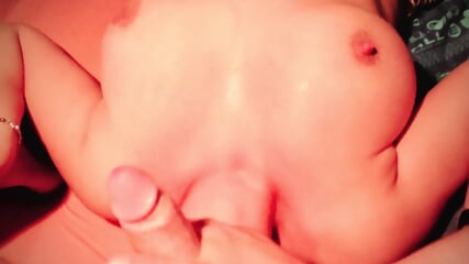 Blonde with big tits eats ass, licks ass, cum in mouth