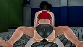 Big Tits Japanese Gym Girl Mia in Toilet Rule34 Hentai - Experience POV Handjob Big Dick Stroking, Intense On Top Titfuck