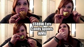 SSBBW Eats Candy Apples (WMV)