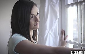 Petite teen fucked so hard by a bad guy with huge cock