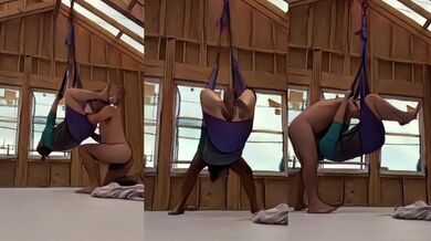 Sex Swing - All Natural Mature MOM THROATED