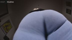 Enchantress Sahrye catches you ogling her GIANT JEAN ASS!! Shrinks you to worship her meaty thighs and leopard boots! - MOVV