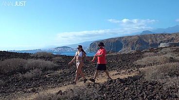 Passion Among the Rocks with Bella Model