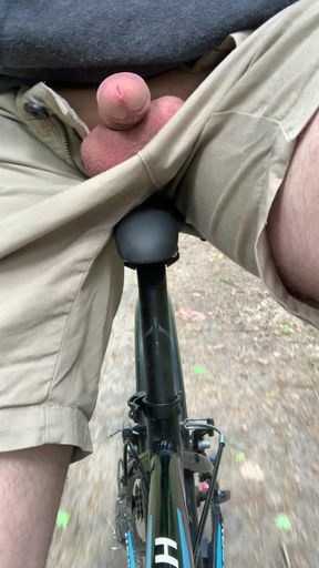 Forest dick flash, bike ride, ***, amateur