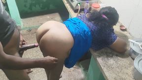 Bhavana aunty was working in the kitchen and invited me for sex and I had sex with him