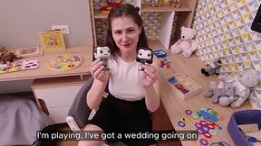 Small tits babe wants stepbro's big cock inside pov