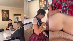 une rentree scolaire 100% anal !convoque dans le bureau du proviseur...