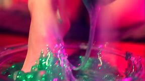 Barefoot Stuck in Glue &amp_ Masturbation