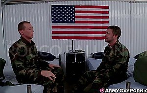 Two Cadet Lovers Threesome with Sergeant