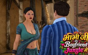Horny Desi Indian Bhabhi: Hardcore Outdoor Secret Sex with Boyfriend in the Forest English Subtitles