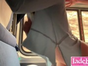 Picked Slut From Streets And Fucked Her In Public Train Compartment And Creampied Her