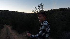 Skinny blogger gets her tight mouth filled with cum