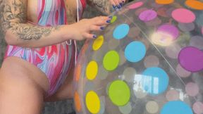 blow blow blow big beachball more air