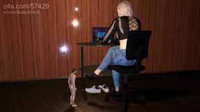 Cum While Smelling Giantess Socks and Bare Foot