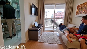 Goddess Kiffa - Cuckold REAL life EP 1 - Cuck washes dishes and does foot massage while Hotwife cuddle with alpha and humiliates him - CUCKOLD - FOOT WORSHIP - HUMILIATION - FOOT - ALPHA HUMILIATION - SOLES - FOOT MASSAGE