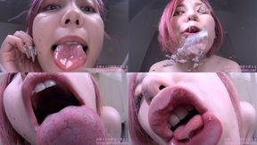 Nene Tanaka - Smell of Her Erotic Long Tongue and Spit Part 1 - wmv 1080p