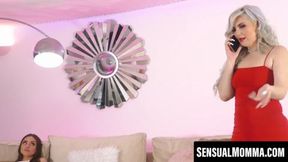SensualMomma com - Roxee enjoys step-daughter Hania's V-Day gift of sex
