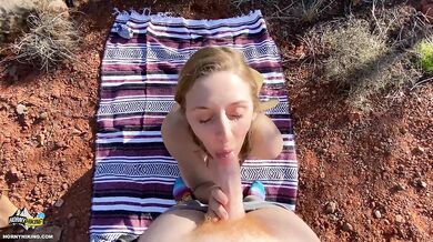 Ride him cowgirl public sex - Horny Hiking ft Molly Pills - POV 4K