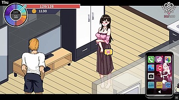 NTR aholic [Hentai game PornPlay] Ep.6 she is having sex with her husband just after secretly cuckolding him