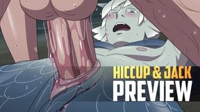 Fucking Your Extremely Vocal Mermaid Boyfriend Hiccup & Jack Frost Animation (preview)
