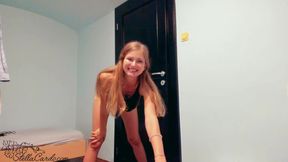 Babe big boobs dance and pussy fuck sex toy after a walk