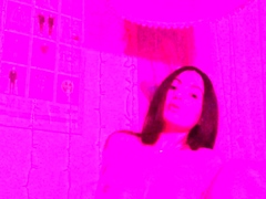 Amateur busty brunette masturbates and does hand job