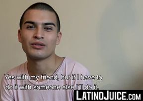 This cute dude Enrique anticipates my creamy cum by swallowing my dick