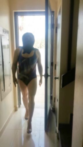 Stepping Outside to tease my neighbours while wearing Hijab