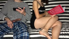 Step Brother Put my Hand on His Dick! But I Didn'_t Know He Had Such Skillful Hands! Orgasm