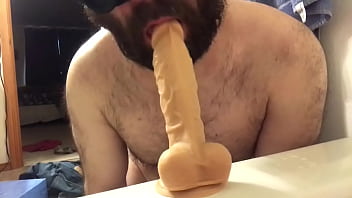 Only deep throating my dildo