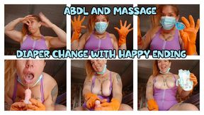 DIAPER CHANGE - MASSAGE WITH HAPPY ENDING
