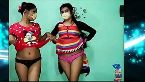 Two dancing and stripping webcam Indian lesbians look awesome
