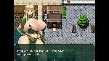 You Can't Corrupt Me! Naive Elf [ TABOO Hentai Game ] Ep.2 her boobs are to big for the bunny suit craftman !