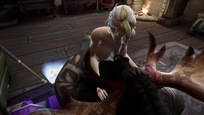sexy hot mage rides minotaur dick - warcraft hentai