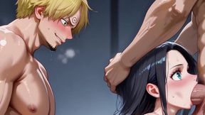 Sanji,zoro,and Robin (mmf) Op