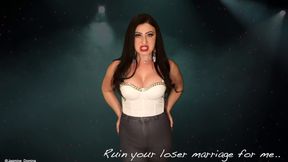 Ruin your loser marriage for me! Sensual loser humiliation and mocking!