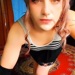 Cute Big Ass Codplayer Crossdresser Hot Ladyboy Teen Transgender Ladyboy Sissy Femboy Blonde Redhead Kitty Bubble Butt Model