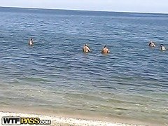Girlfriend amateur on the beach