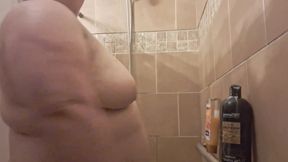Shower BBW Tit Massage