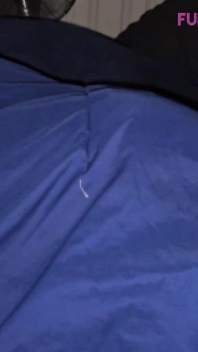 Secret bj under blankets so roommates don't see but damn he came alot   Clip 1