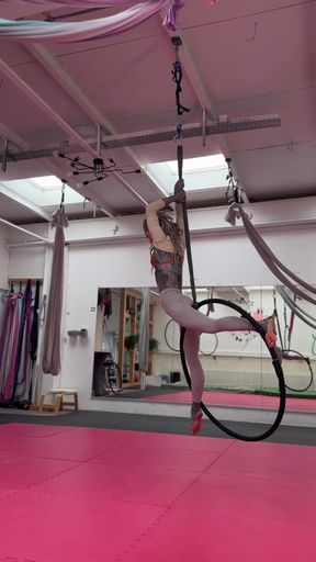 Do you like my dance on the aerial hoop for you ?