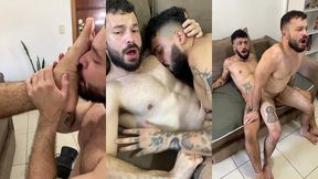 cheguei com tesao depois da academia e fodi meu colega de apartamento