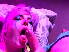 Busty Blonde Hottie With Stockings Anal Play