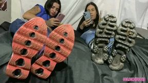 Loser cleaning our sneakers with i tongue by Sabryna and Bruna # SD MOBILE