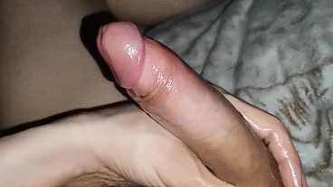 Gentle masturbation close-up and pre-aaculate