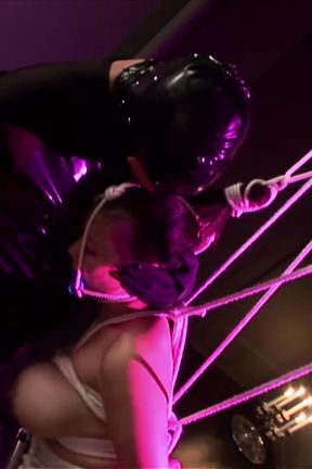 Asian slut gets enjoys getting spanked by her master
