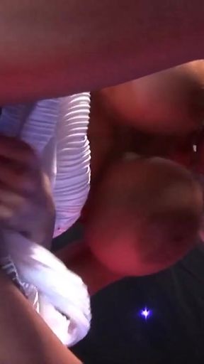 Thrilling moment from "A kinky foursome with a couple of milfs quickly turns into an orgy and ends with cumshots"
