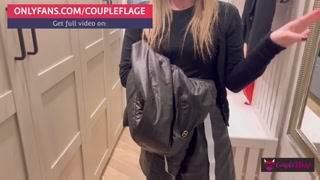 Stuck in the closet! Milf impregnated by the assembler